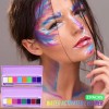 Pintura Corporal Soluble En Agua, Paleta De Delineador