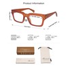 AMOMOMA Retro Square Reading Glasses for Women,Men Blue Light Blocking