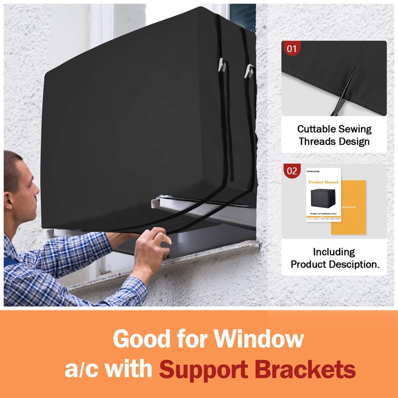 Air Conditioner Covers for Window Units Winter Outside with Double