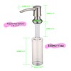 Ximlike Chrome Soap Dispenser for Kitchen Sink Built in, ABS
