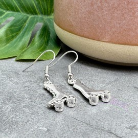 Roller Skate Earrings, Fun Rollerskating Drop Earrings : 39mm long, 3D Tibetan Silver Charms on Nickel Free Silver Tone Hooks, Retro Skater Gift for Women