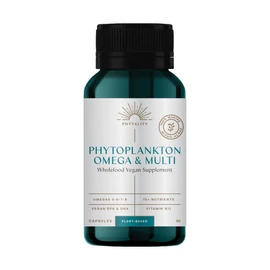 Phytality Phytoplankton Omega & Multi (Wholefood Vegan Supplement) 60 Capsules