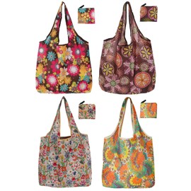 Noilk Reusable Grocery Bags, Versatile Tote Bag For Women Gift, Bulk Stylish Foldable Shopping Totes With Handles, Practical Use Ideal For Storage, Travel & Beach