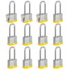HOX Keyed-Alike Padlocks w/ 2” Long Hardened Shackle, 1-9/16” Wide