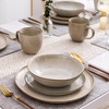 AmorArc Ceramic Dinnerware Sets,Handmade Reactive Glaze Stonewre Plates and Bowls