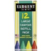Sargent Art 22-0702 12-Count Box Large Crayon Refill, Yellow