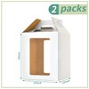 Hzzycaxli 12x12x14 Inch Tall Cake Boxes with windows,10in 12in Tall