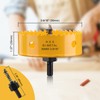 90mm Hole Saw, HSS Bi-Metal Hole Cutter with Drill Bit