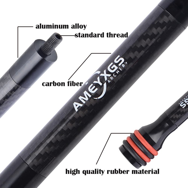 6/8/10/12 Inch Archery Bow Stabilizer Carbon Fiber Balance Bar Rod