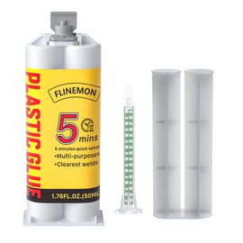 Flinemon Clear 2 Part Epoxy Glue 5 minute SetUp ClearWeld Glue for Metal, Plastics, PVC, Wood, Concrete, Ceramic, Fiberglass Surface Repair, Fishing rods, Wood Furniture, Automotive (1)