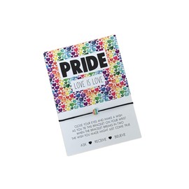 Pride gift | Gift for pride | Pride wish bracelet | Love is love bracelet