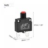 sourcing map Circuit Overload Protector Kit 3A AC125/250V DC32V Push