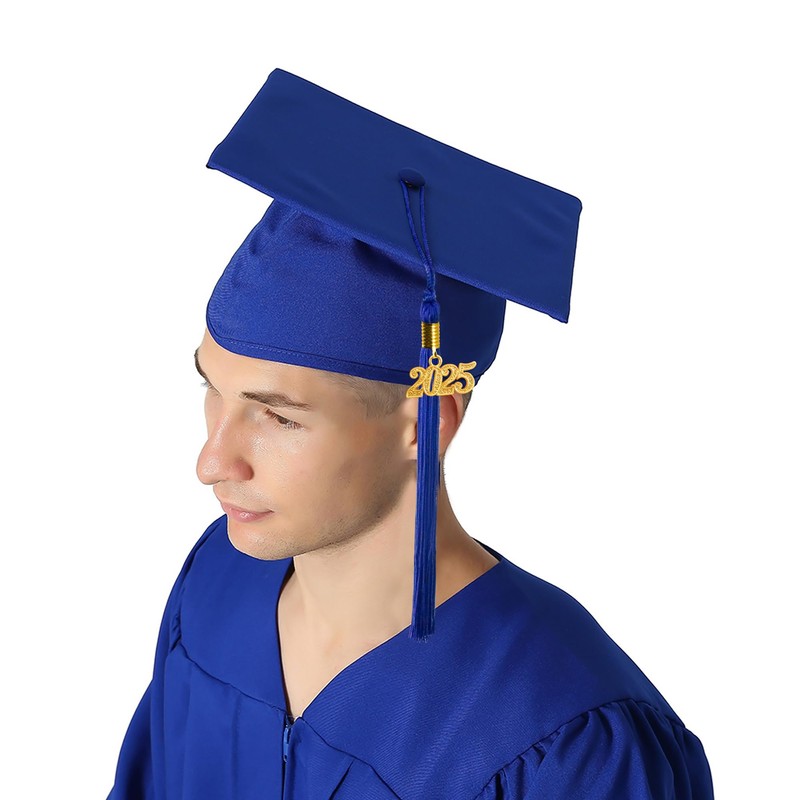 GraduationMall Matte Graduation Gown Cap Tassel Set 2021 for High