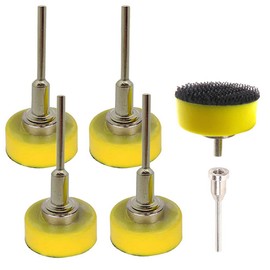 φ1-inch Hook and Loop Sanding Pad, with 1/8"(3mm) Shank 2-Pak&5-Pack Backing Backer Pad with Drill Screw Diameter 1-inch(25mm) Shank 1/8-in (3mm) Hook and Loop Backing Pad (5-PCS)