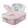 OM SUPPLIES Unicorn Reusable Sandwich Lunch Box 3 Multi Compartment