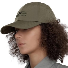 UNDERCONTROL Logo Embroidery One Size Deep Height Long Brim Nylon All Seasons Unisex Daily UV Protect Baseball Dad Cap Korea (Nylon, Khaki)