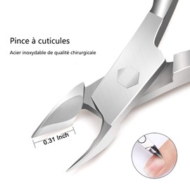 Cuticle Nippers & Cuticle Remover Stainless Steel for Nails and Toenails Manicure Pedicure