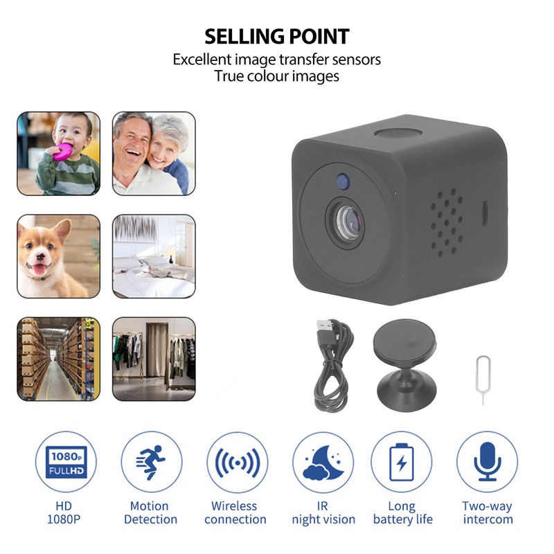 Home Monitoring Camera WiFi Wireless Intelligent HD Night Vision Indoor