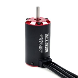 Surpass RC 3665 Brushless Motor, 3150 KV with Sensor Port High Accuracy Detachable Supersonic Heavy Duty 4 Pole High for 1/10 RC Car