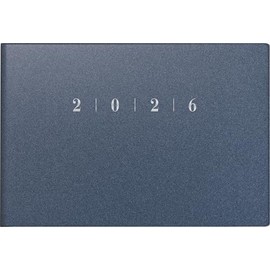 rido/idé Septimus 2026 Pocket Calendar A6 Landscape Plastic Blue