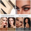 Long Lasting Eyebrow Pencil and Eyeliner Pen, Dual-Ended, Waterproof, Grey,