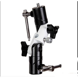 U-Shape Type Swivel Flash Bracket for Umbrella Holder Light Stand DSLR Camera Speedlight