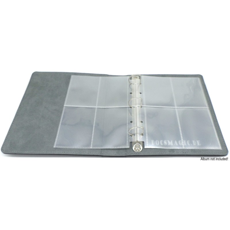 docsmagic.de 25 4-Pocket Mini Album Toploading Pages Clear Standard Size