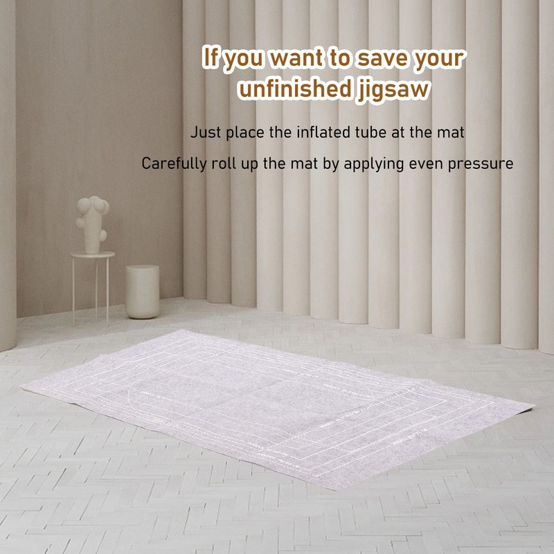 Jigsaw Puzzle Mat Increase Friction Prevent Slip Roll Up Puzzle