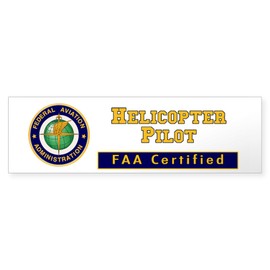 CafePress Helicopter Pilot Sticker (Bumper 50 pk)