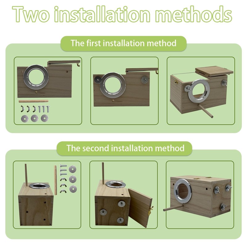 Parakeet Nesting Box, 7.87 X 4.72 X 4.72 inch Bird