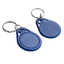 MINDRFID RFID Key fob 13.56MHz F08 Token Key Tags for Access Control System (Blue)
