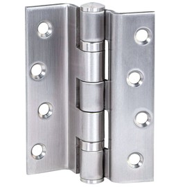 Gedotec Screw-On Hinge Stainless Steel Door Hinge for Rebated Interior Doors Heavy Duty Door Hinge Ball Bearing Angle Hinge with Load Capacity up to 80 kg Pack of 1 Screw-On Tape Room Door