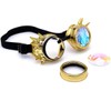 DODOING Kaleidoscope Goggles Steampunk Rave Glasses Goggles Crystal Rainbow Kaleidoscope