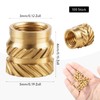 Pack of 100 Threaded Inserts, M3 x 5 x 4