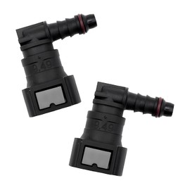 2 PCS 90 Degree Elbow Fuel Line Quick Connectors for Vehicles