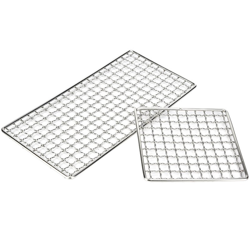 Outdoor Camping Multifunction Stainless Steel Barbecue Wire Mesh BBQ Grill