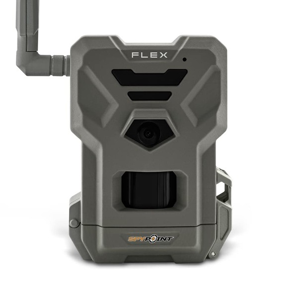 SPYPOINT Flex Cellular Trail Camera - Dual-Sim LTE,1080p Videos, 33MP Photos,Night Vision 4 LED Infrared Flash, 100'Detection Range,0.3S Trigger Speed,GPS Enabled,Cell Cameras for Hunting-for USA only