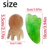 2 pcs Gua Sha Scraping Massage Tool, green Jade Guasha