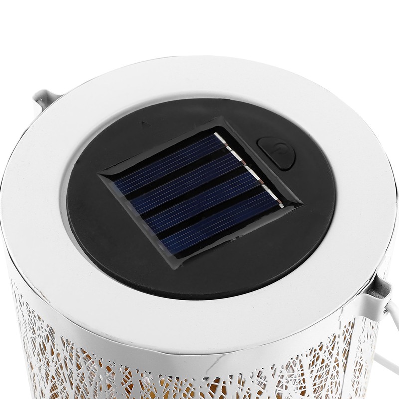 Solar Power Hanging Hollow LED Lamp Decorative Light for Outdoor
