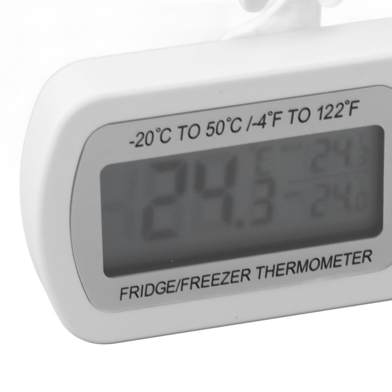 2Pcs Waterproof Digital Refrigerator Fridge Thermometer ‑20~50℃ Digital Freezer Thermometer