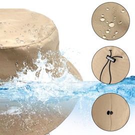 ZKGYUS Rain Hat Women's Waterproof Fishing Hat Women Men Fishing Hat Bucket Hat Sun Hat Women Foldable Portable Outdoor Summer Hat