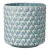 Bloomingville Stoneware Flower Pot with Polka Dots, Sky Blue