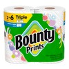 Bounty Select-A-Size Paper Towels, Prints, 2 Triple Rolls = 6