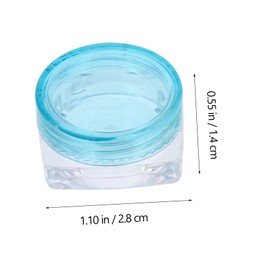 PACKOVE 50Pcs Travel Cosmetic Containers Multi Color Sample Lotion Cream Pots for Makeup Powders and Crafts for Jewelry Moisturizer and Sunscreen Storage