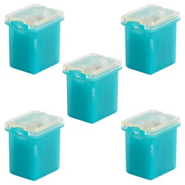20A Delon Technology - Block Fuses JCase Low Profile, 5 Pack, 14,2x12x16mm / 0.56x0.47x0.63 Inch, max 32V, Blue