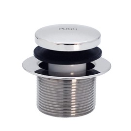 Westbrass D3322-26 1-1/2-Inch NPSM Coarse Thread Tip-Toe Bath Drain, Polished Chrome