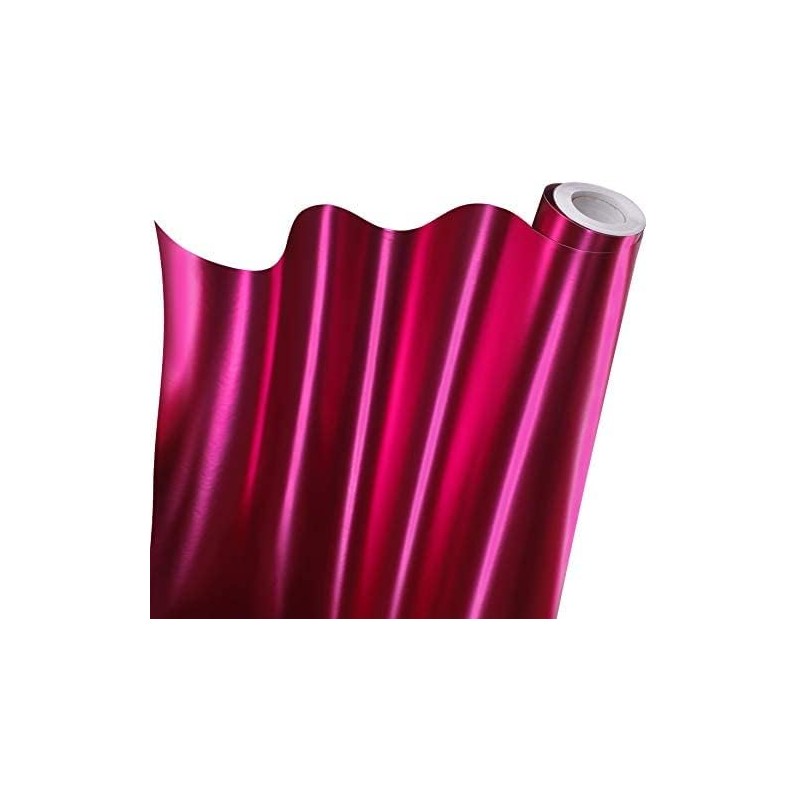 VViViD+ Premium Satin Chrome Hot Pink Vinyl Wrap Roll w/Air-Release