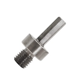 BRSCHNITT Core Drill Attachment Adapter, 2 Pieces M14 Thread to 3/8 Inch Hex Shank for Diamond Hole Saw Core Drill with Thread