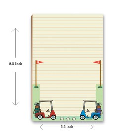 Golf Notepads with Magnet - Magnetic Golfing Notepads for Fridge - to Do List, Grocery List - Golfing Gifts