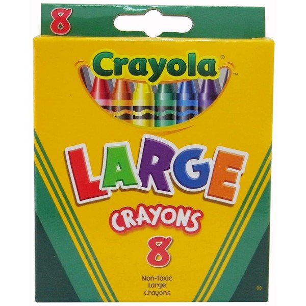 Crayola Large Crayons Tuck Box - 8 Count - 2 Packs